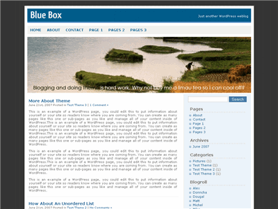 Blue Box WordPress theme thumbnail