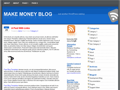 Make Money WordPress theme thumbnail