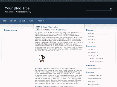 Terra Blue WordPress theme thumbnail