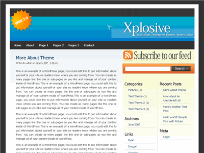 Xplosive WordPress theme thumbnail