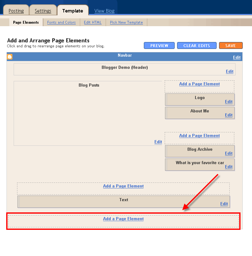 Xml template