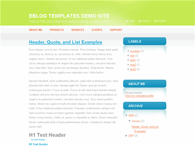 Click to enlarge Enlight Blogger template