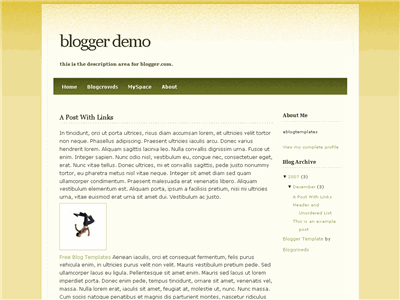Click to enlarge Sahara Blogger template