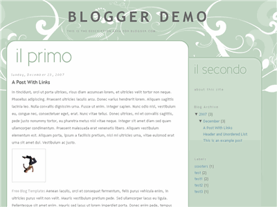 Second Thing Blogger template thumbnail