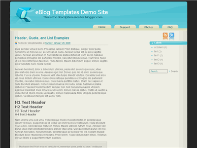 Click to enlarge Styleicious Blogger template