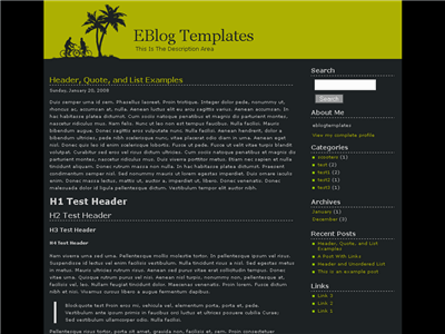 Click to enlarge Green Love Blogger template