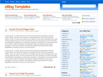 Blogging Pro Blogger template thumbnail