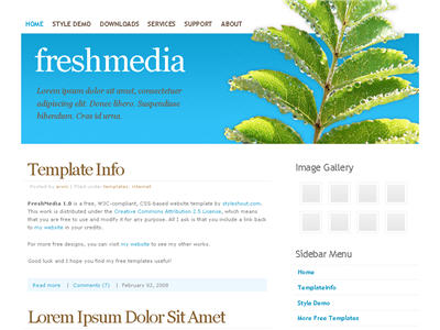 Fresh Media WordPress theme thumbnail