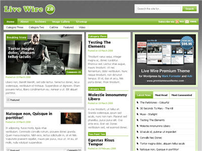 Live Wire 2.0 WordPress theme thumbnail