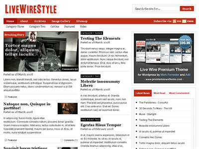 Live Wire Style WordPress theme thumbnail