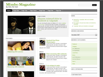 Mimbo Magazine-Style WordPress theme thumbnail