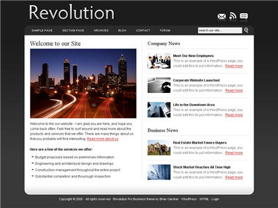 Revolution Pro Business WordPress theme thumbnail