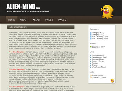 Alien Mind WordPress theme thumbnail