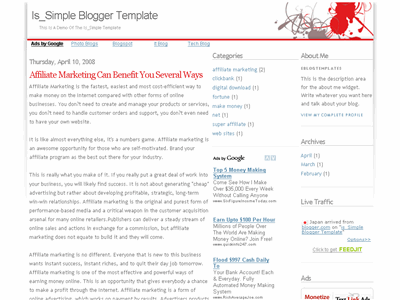 is_Simple Blogger template thumbnail