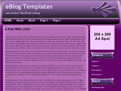 Purple Dreams WordPress theme thumbnail
