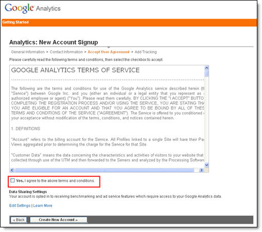 Google Analytics Blogger Step 4